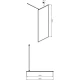 Неподвижная перегородка 109,5х200 см Ambassador Walk-in 15031217 прозрачное