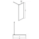 Неподвижная перегородка 69,5х200 см Ambassador Walk-in 15032221 тонированное