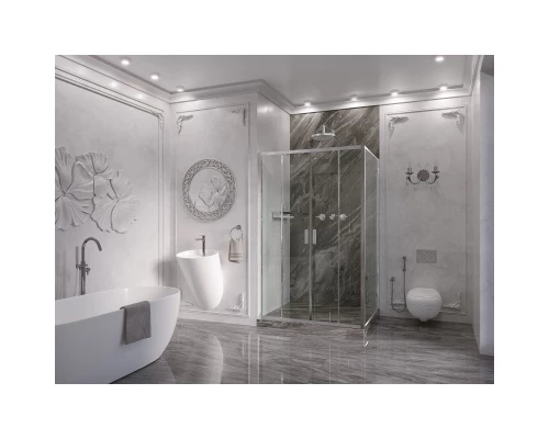 Душевой уголок 140х70 см Ambassador Forsa 17021109AX-70AX прозрачное