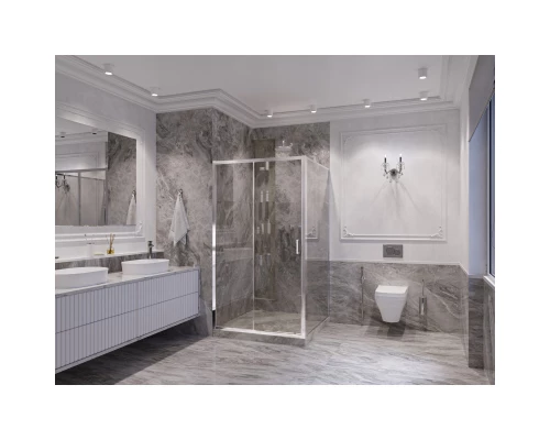 Душевой уголок 100х110 см Ambassador Forsa 17021116AX-110AX прозрачное