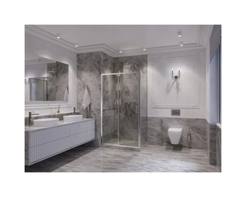 Душевой уголок 110х80 см Ambassador Forsa 17021117AX-80AX прозрачное