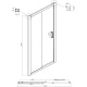 Душевой уголок 140х120 см Ambassador Forsa 17021120AX-120AX прозрачное