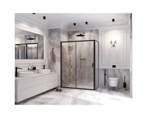 Душевой уголок 140х110 см Ambassador Forsa 17021220AB-110AB прозрачное