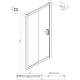 Душевой уголок 160х90 см Ambassador Forsa 17021222AB-90AB прозрачное