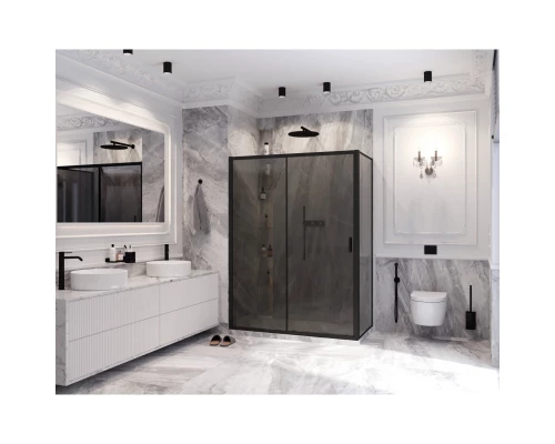 Душевой уголок 150х80 см Ambassador Forsa 17022221ABB-80ABB тонированное