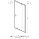 Душевой уголок 80х80 см Ambassador Elysium 111021102KX-80KX прозрачное