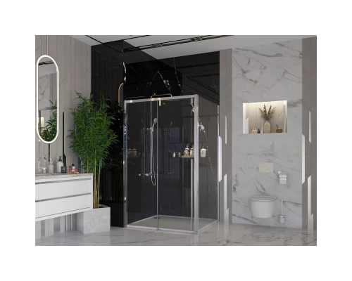 Душевой уголок 130х80 см Ambassador Intense 110021102IX-80IX прозрачное