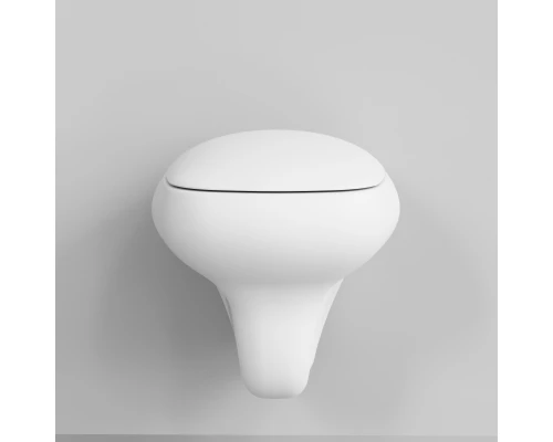 Подвесной безободковый унитаз с сиденьем микролифт Ambassador Diamond 123T20101R-122T20101