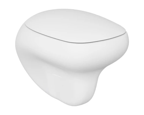 Подвесной безободковый унитаз с сиденьем микролифт Ambassador Diamond 123T20101R-122T20101