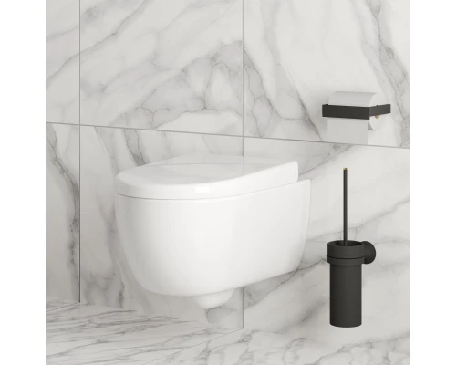 Подвесной безободковый унитаз с сиденьем микролифт Ambassador Abner 103T20001R-102T20001