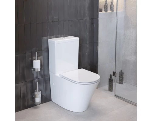 Унитаз-компакт безободковый с сиденьем микролифт Ambassador Ritz 237K19001RS