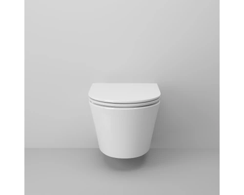 Подвесной безободковый унитаз с сиденьем микролифт Ambassador Ritz 233K19003RS