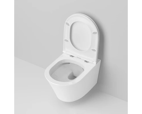 Подвесной безободковый унитаз с сиденьем микролифт Ambassador Ritz 233K19003RS