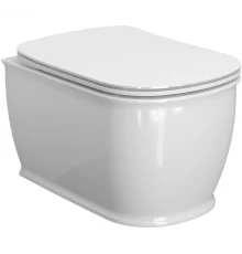 Подвесной безободковый унитаз с сиденьем микролифт Ambassador Royal 263K19002RS