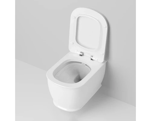 Подвесной безободковый унитаз с сиденьем микролифт Ambassador Royal 263K19002RS