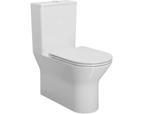 Унитаз-компакт безободковый с сиденьем микролифт Ambassador Elysium 187K19001RS