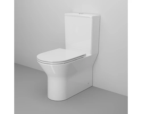 Унитаз-компакт безободковый с сиденьем микролифт Ambassador Elysium 187K19001RS