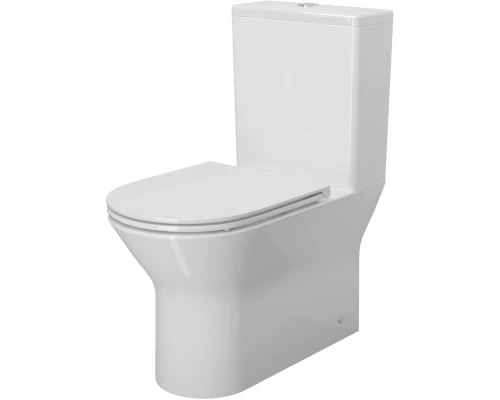 Унитаз-компакт безободковый с сиденьем микролифт Ambassador Elysium 187K19001RS