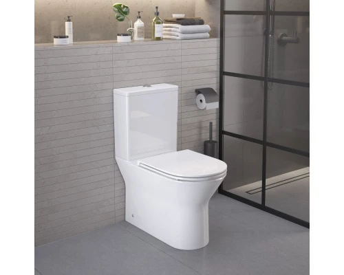 Унитаз-компакт безободковый с сиденьем микролифт Ambassador Elysium 187K19001RS