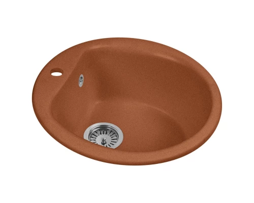 Кухонная мойка AquaGranitEx терракот M-07(307)