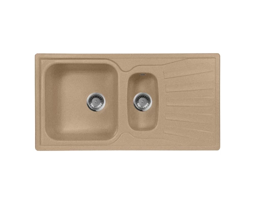 Кухонная мойка AquaGranitEx песочный M-09K(302)