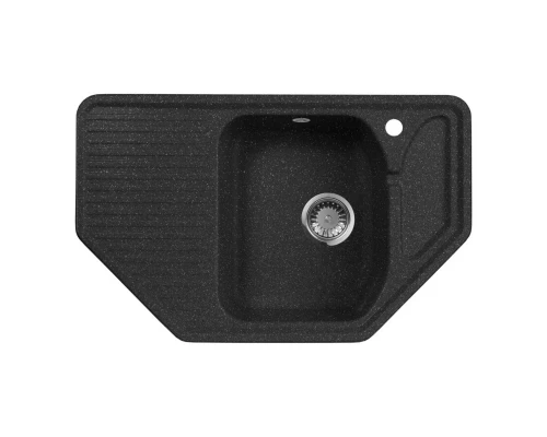 Кухонная мойка AquaGranitEx черный M-10(308)