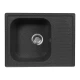 Кухонная мойка AquaGranitEx черный M-13(308)