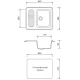 Кухонная мойка AquaGranitEx серый M-13(310)