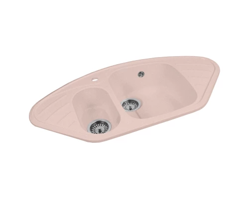 Кухонная мойка AquaGranitEx розовый M-14(315)