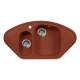 Кухонная мойка AquaGranitEx красный марс M-14(334)