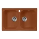 Кухонная мойка AquaGranitEx терракот M-15(307)