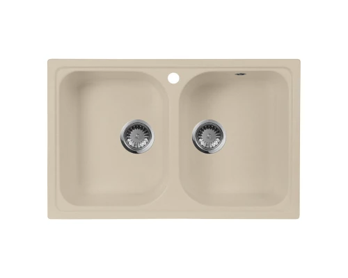 Кухонная мойка AquaGranitEx бежевый M-15(328)