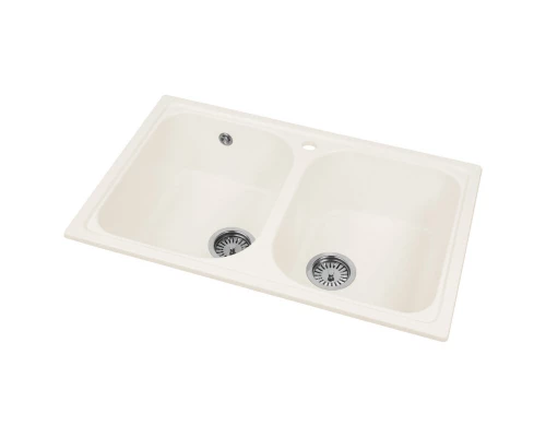 Кухонная мойка AquaGranitEx белый M-15(331)