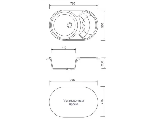 Кухонная мойка AquaGranitEx песочный M-18S(302)