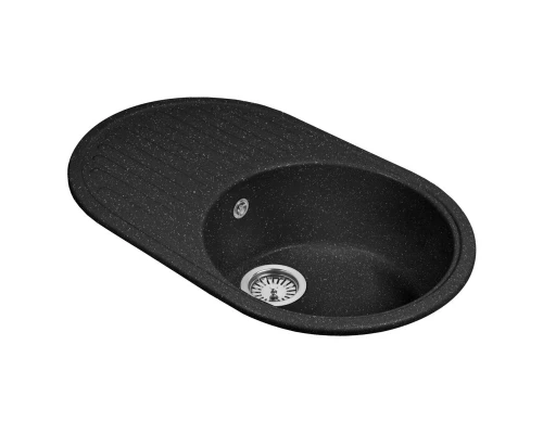 Кухонная мойка AquaGranitEx черный M-18(308)