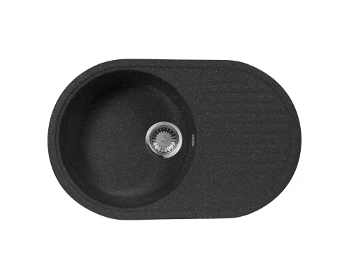 Кухонная мойка AquaGranitEx черный M-18(308)