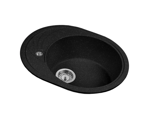 Кухонная мойка AquaGranitEx черный M-18L(308)