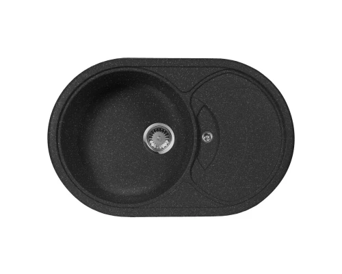 Кухонная мойка AquaGranitEx черный M-18S(308)