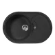 Кухонная мойка AquaGranitEx черный M-18S(308)