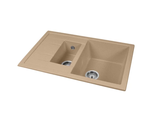 Кухонная мойка AquaGranitEx песочный M-21K(302)