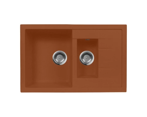 Кухонная мойка AquaGranitEx терракот M-21K(307)