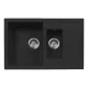 Кухонная мойка AquaGranitEx черный M-21K(308)