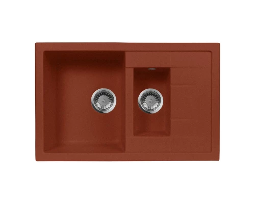 Кухонная мойка AquaGranitEx красный марс M-21K(334)