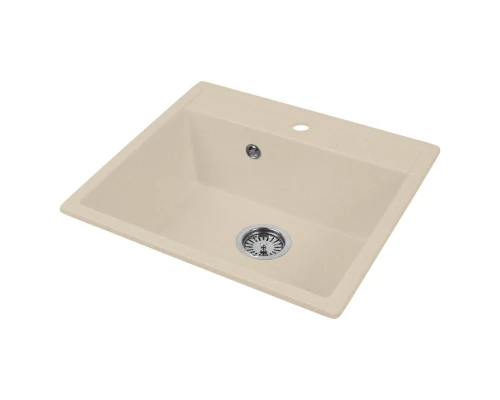 Кухонная мойка AquaGranitEx бежевый M-56(328)