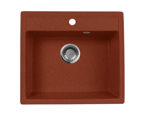 Кухонная мойка AquaGranitEx красный марс M-56(334)