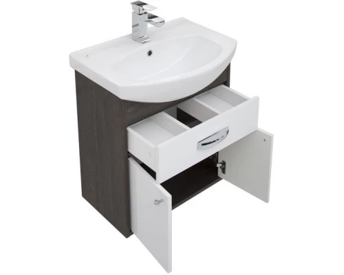 Тумба дуб кантенбери/белый 55,4 см Aquanet Грейс 00198374