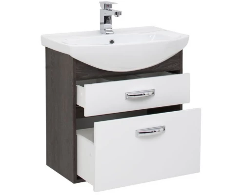 Тумба дуб кантенбери/белый 60,4 см Aquanet Грейс 00198378