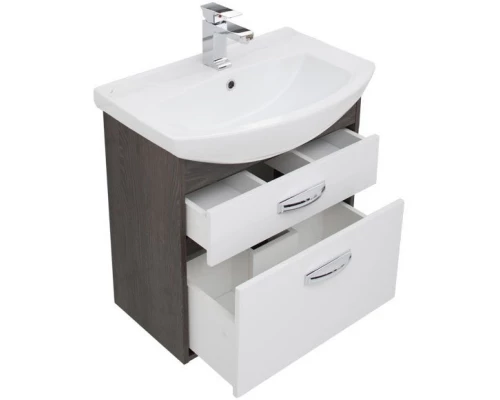 Тумба дуб кантенбери/белый 60,4 см Aquanet Грейс 00198378