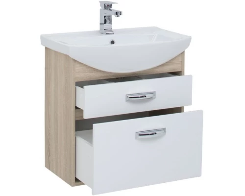 Тумба дуб сонома/белый 60,4 см Aquanet Грейс 00198377