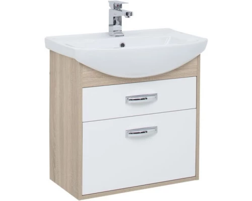 Тумба дуб сонома/белый 60,4 см Aquanet Грейс 00198377